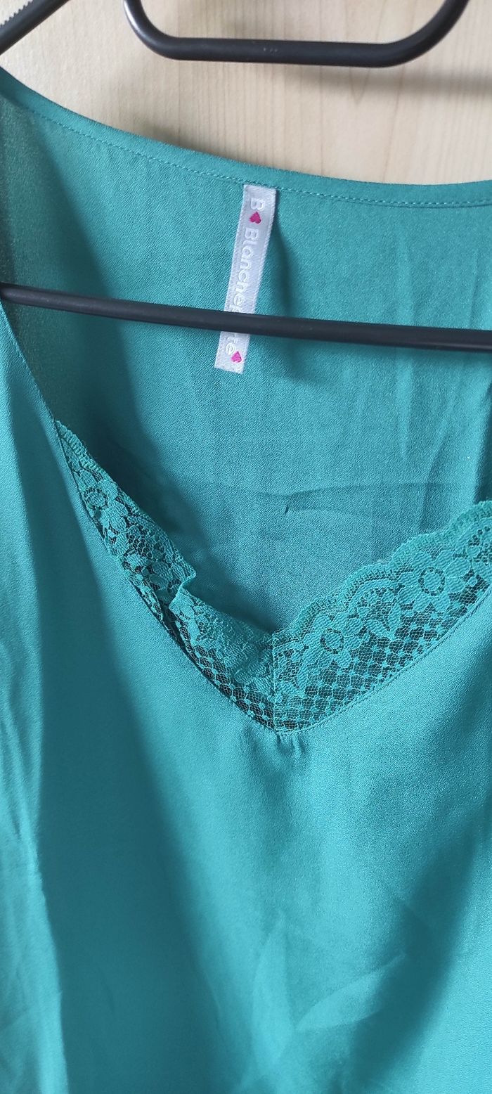 Débardeur vert col V Blancheporte 54 - photo numéro 2