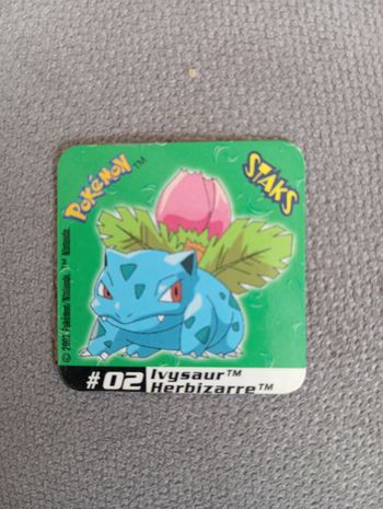 Magnet Pokémon Staks 2002 N°02 Herbizarre