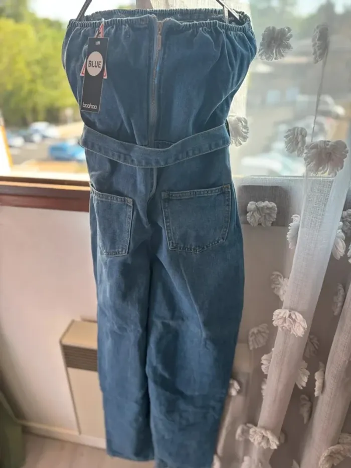 Salopette en jean bustier taille 38 - photo numéro 5