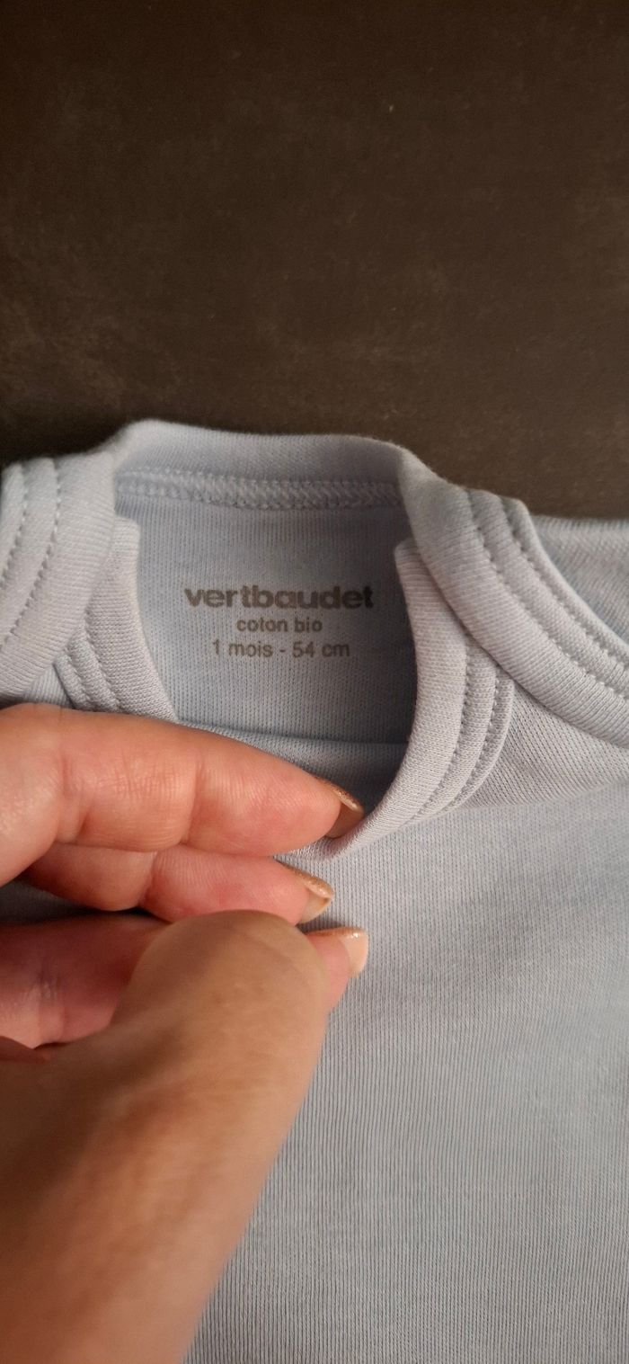 Lot neuf de 5 bodies bodies bébé verbaudet - photo numéro 7