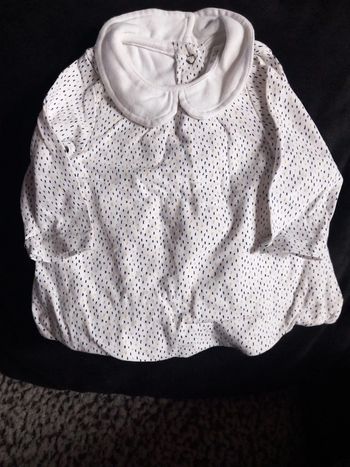 Blouse col Claudine orchestra taille 1mois 54cm
