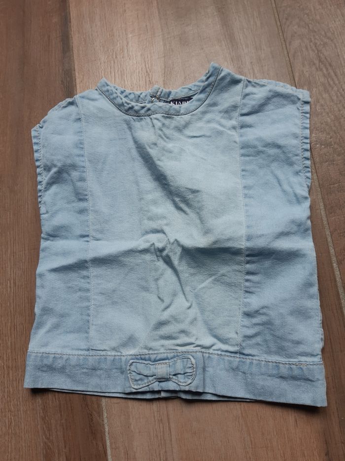 Top en jean sans manches