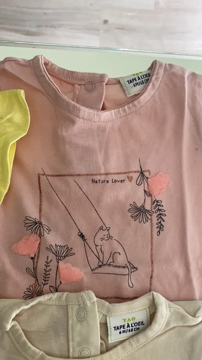 Lot de 5 tee shirt fille TAO - photo numéro 4