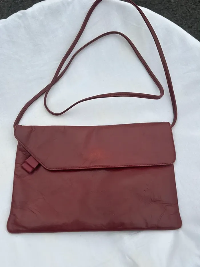 Sac à bandoulière bordeaux