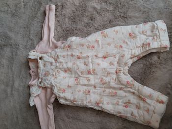 Ensemble salopette fille 3 mois