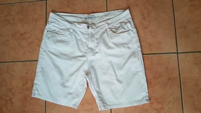 Short jeans fin femme blanc 46 Goodies