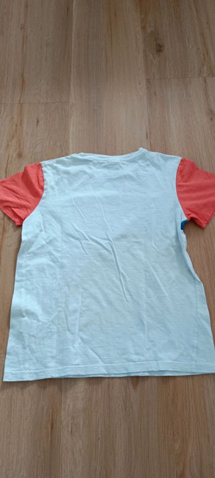 T-shirt manches courtes blanc tape à l'oeil 10 ans - photo numéro 3