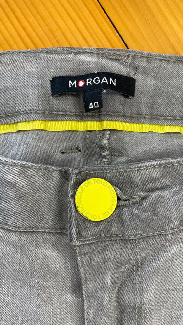 Jean Morgan petit prix gris taille 40 - photo numéro 2