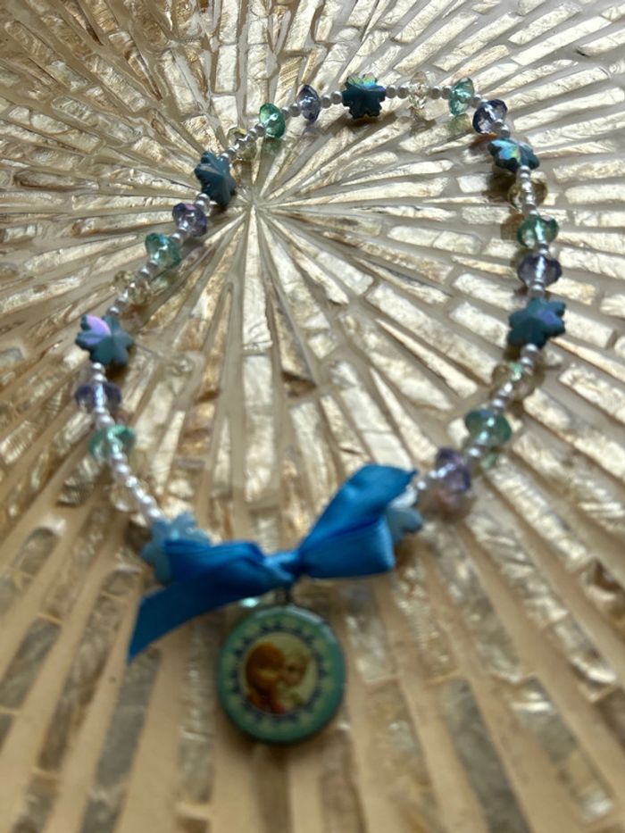 Reine des neiges collier neuf - photo numéro 5