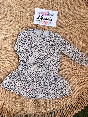 Robe fleurie petit bateau 24 mois