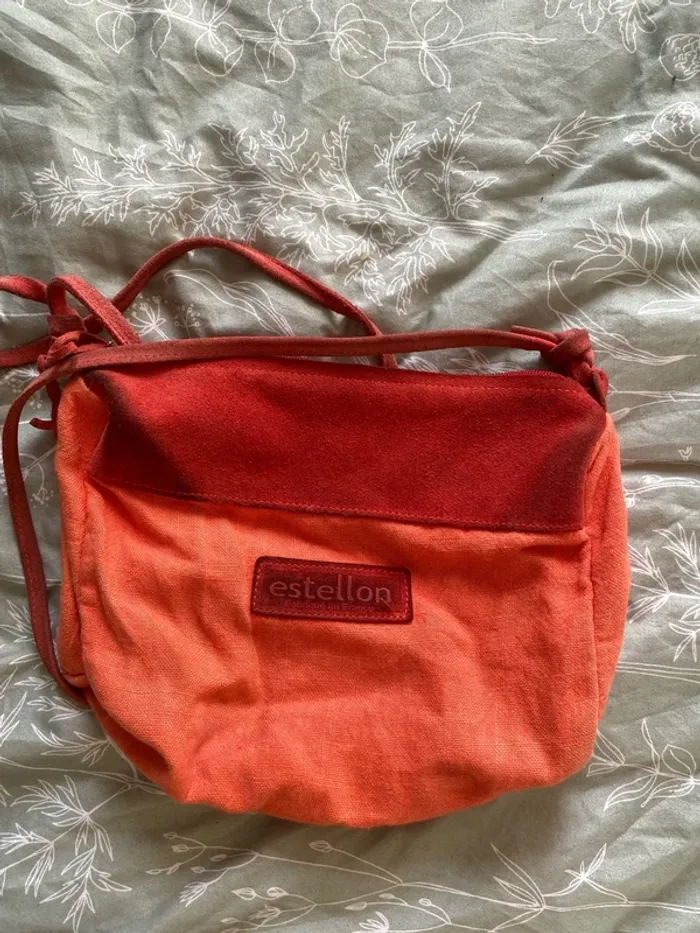 Sac en bandoulière estellon corail - photo numéro 3
