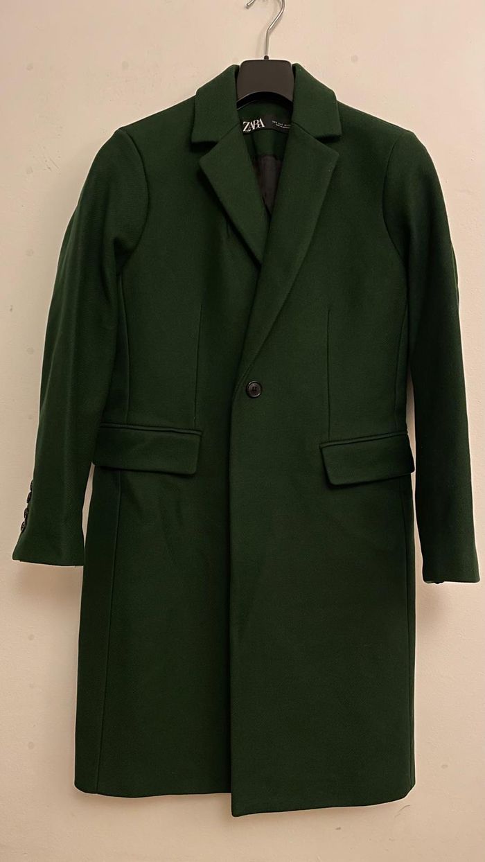 Manteau vert Zara T 36