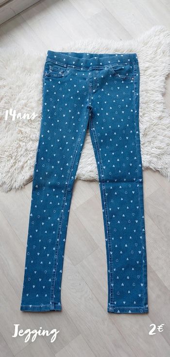 Jegging bleu 14 ans