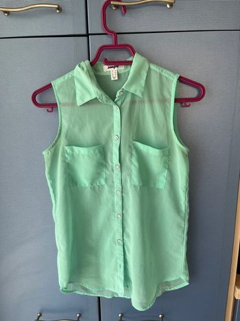 Chemisier sans manches Jennyfer / XS/ vert pomme / Excellent état