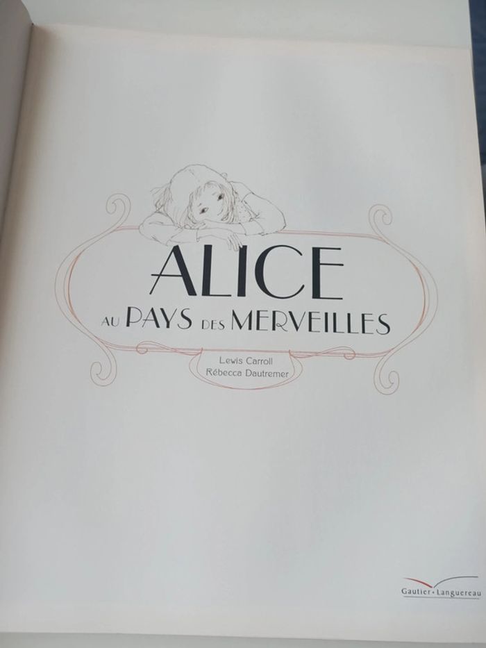 Livre Alice au pays des merveilles illustré (texte integral - éditions gautier- languereau) - photo numéro 7