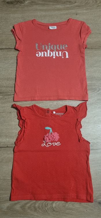 Lot t-shirts MC 24 mois 🍒