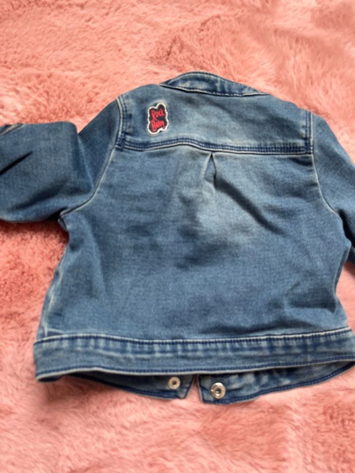 Veste jean 6 mois bébé fille - photo numéro 5