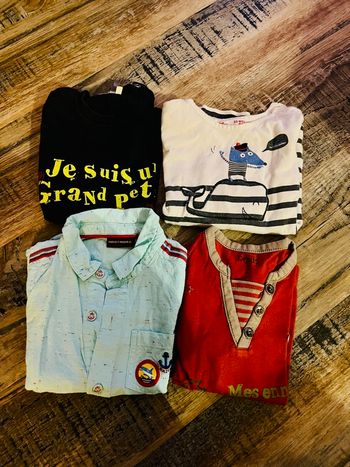 Lot manches longues 24 mois