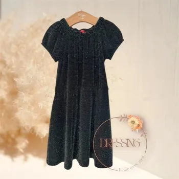 Robe occasion noire paillette 4 ans