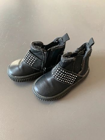 Botte noir fille taille 20