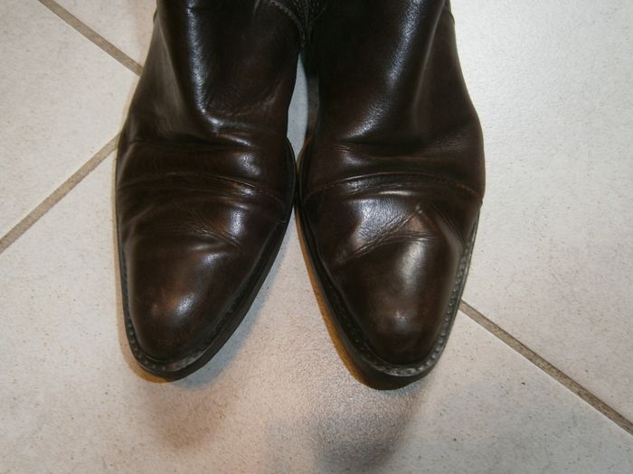 Bottes en cuir TOPY marron P38 - photo numéro 6