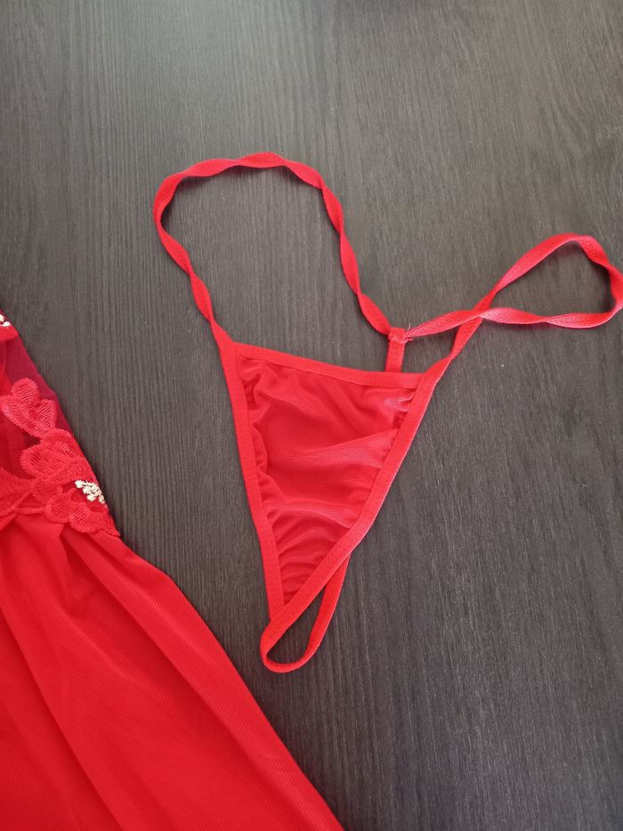 Ensemble lingerie rouge - taille 36 - photo numéro 4