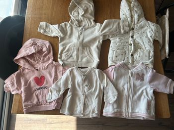 Lot de vestes 3 mois fille 
