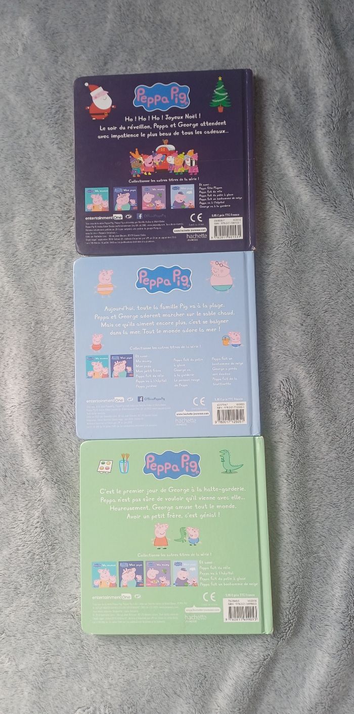 Lot de 3 livres Peppa Pig cartonnés - photo numéro 2