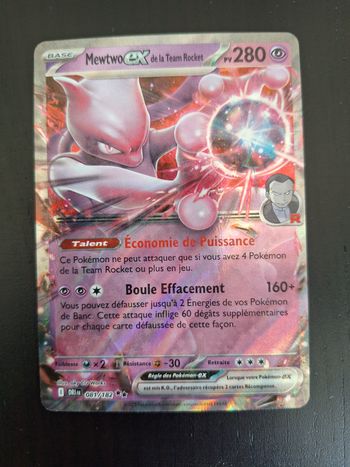 Mewtwo ex de la team rocket 081/182