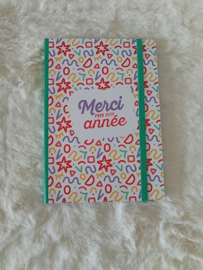 Carnet Merci pour cette année vert Promo
