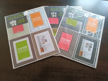 Lot de 6 planches de stickers STICK IN KIT