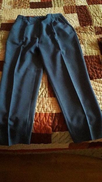 Pantalon femme bleu