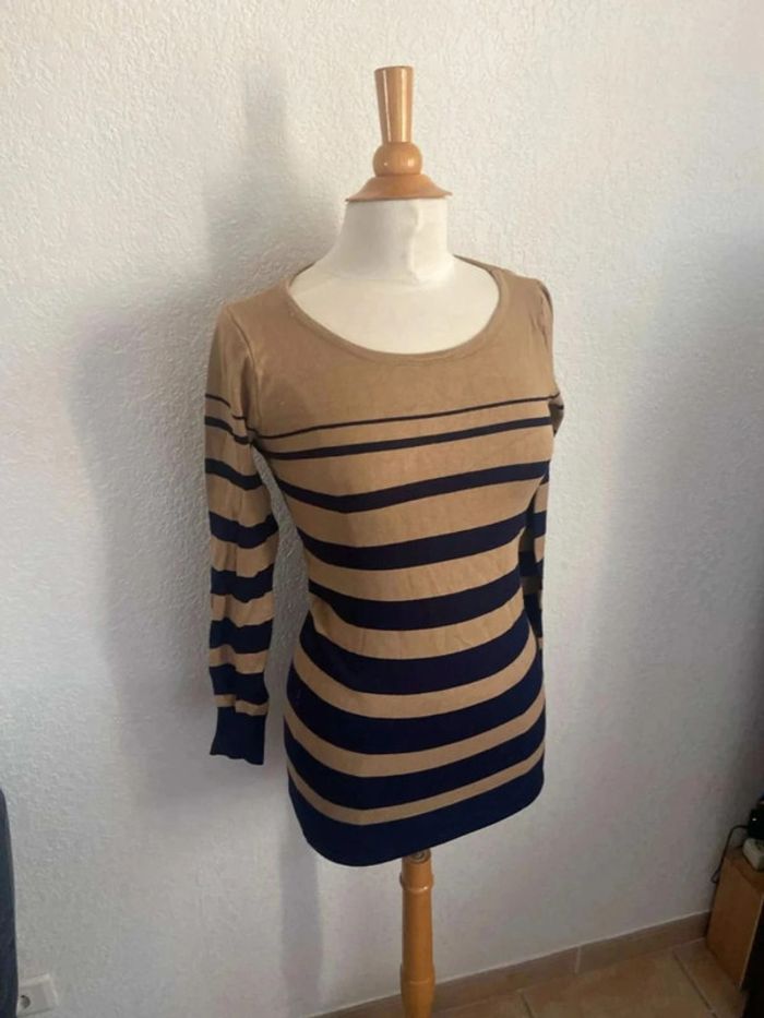 Pull à rayures, taille unique - photo numéro 3