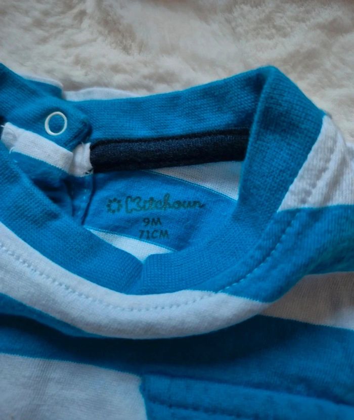Lot de 4 T-shirts Kitchoun 9 mois 🩵 - photo numéro 5