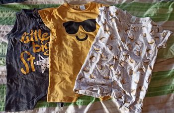 Lot de grenouillères d'été 6 mois