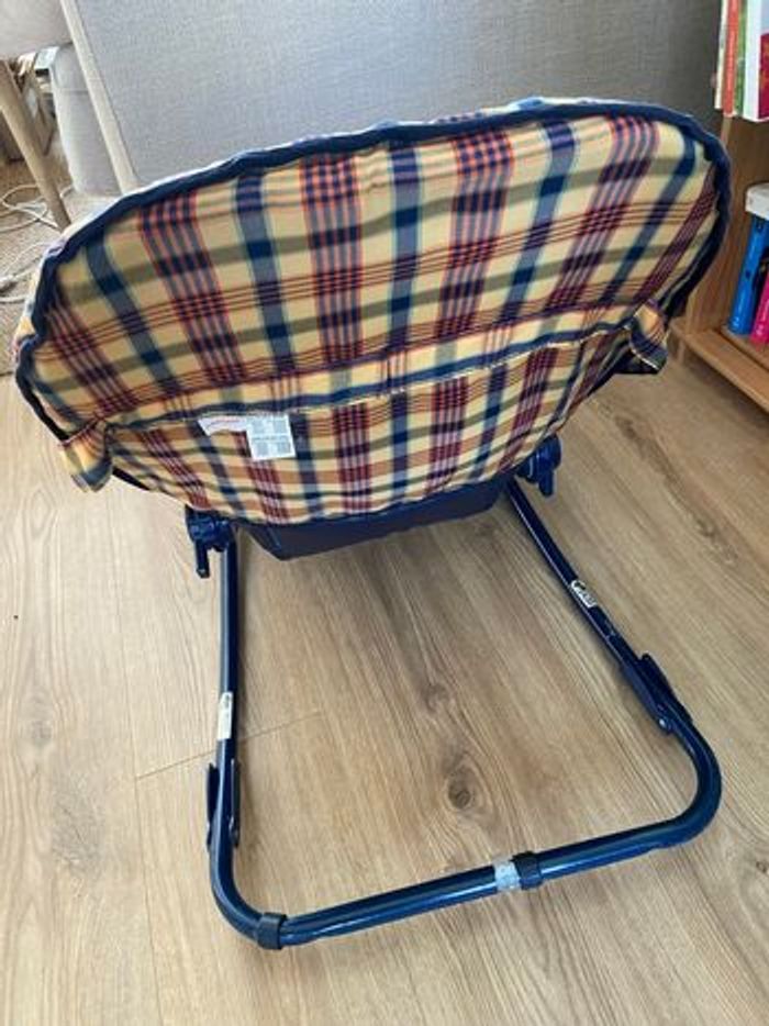 Transat balancelle chicco vintage style écossais - photo numéro 4