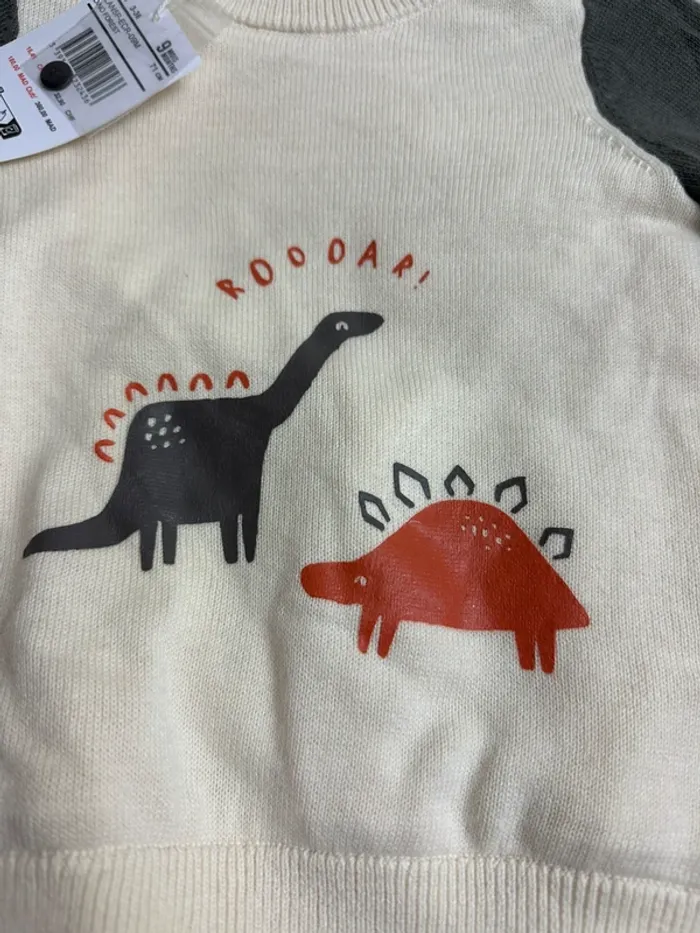 Pull dinosaure Orchestra taille 9 mois - photo numéro 2