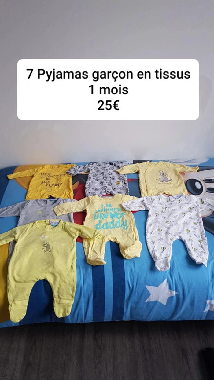 Pyjamas garçon en tissu
