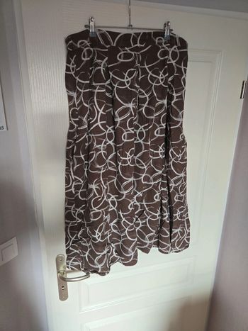 Jupe en lin fait main taille 48