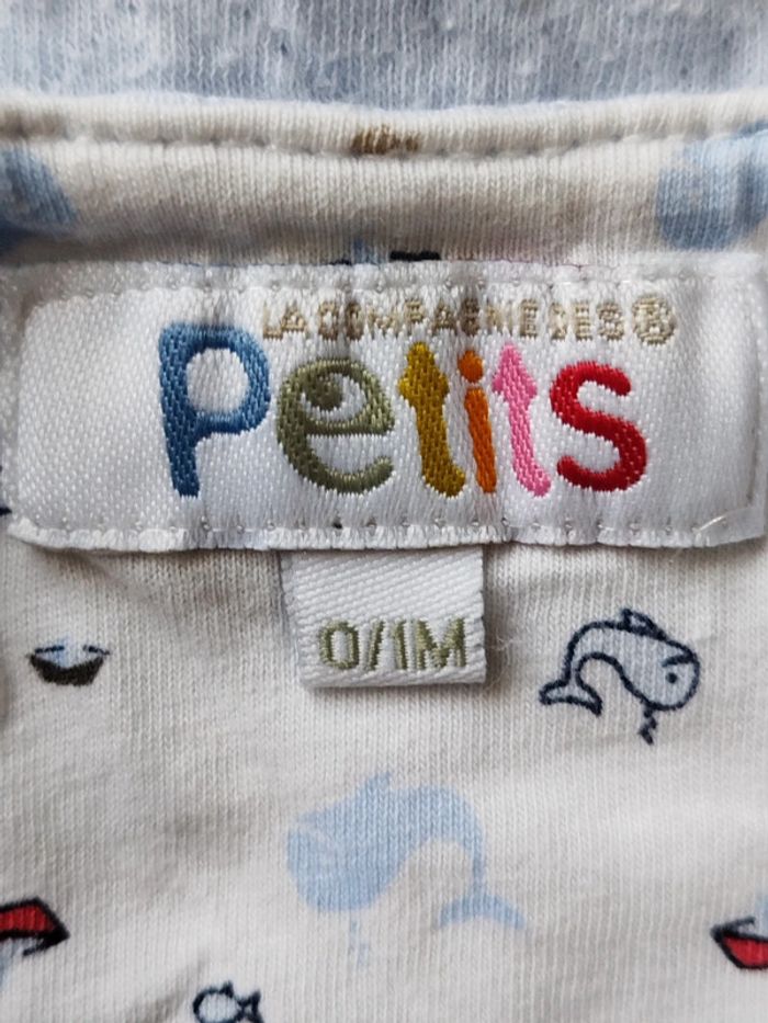 Salopette bleu clair La compagnie des petits taille 0/1 mois - photo numéro 3