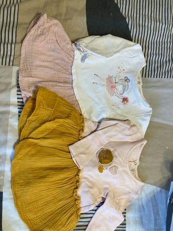 Lot 2 robes bébé fille