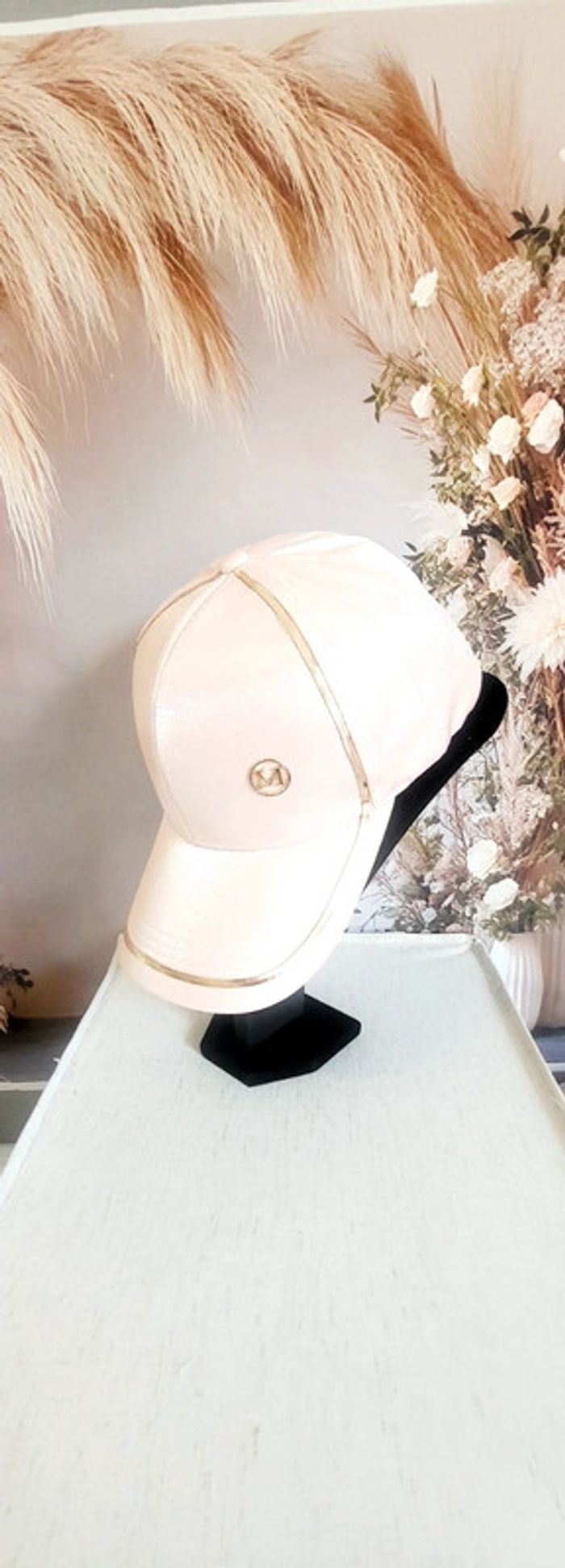 Casquette rose brillante effet satiné – élégante & tendance - photo numéro 2