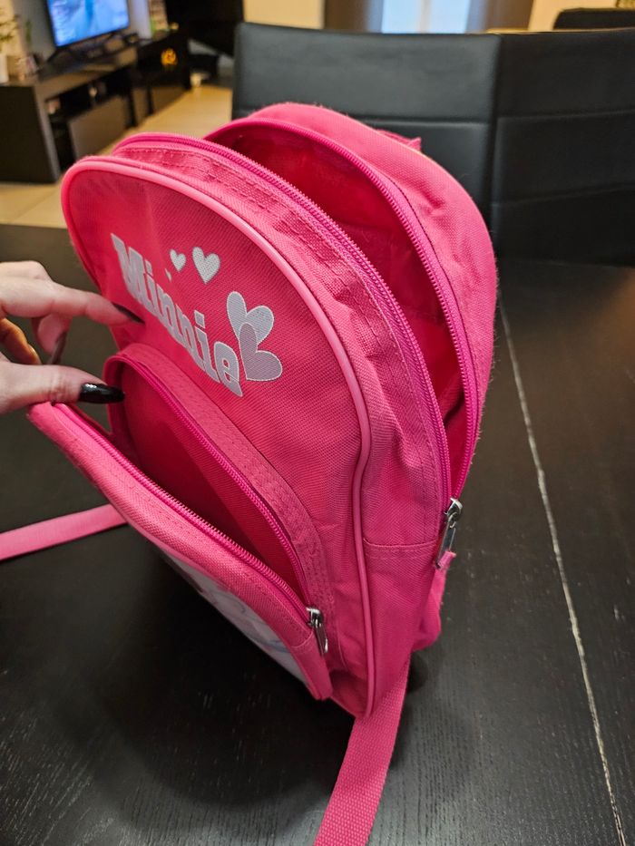 Sac à dos Minnie 3D 2poches Rose - photo numéro 3