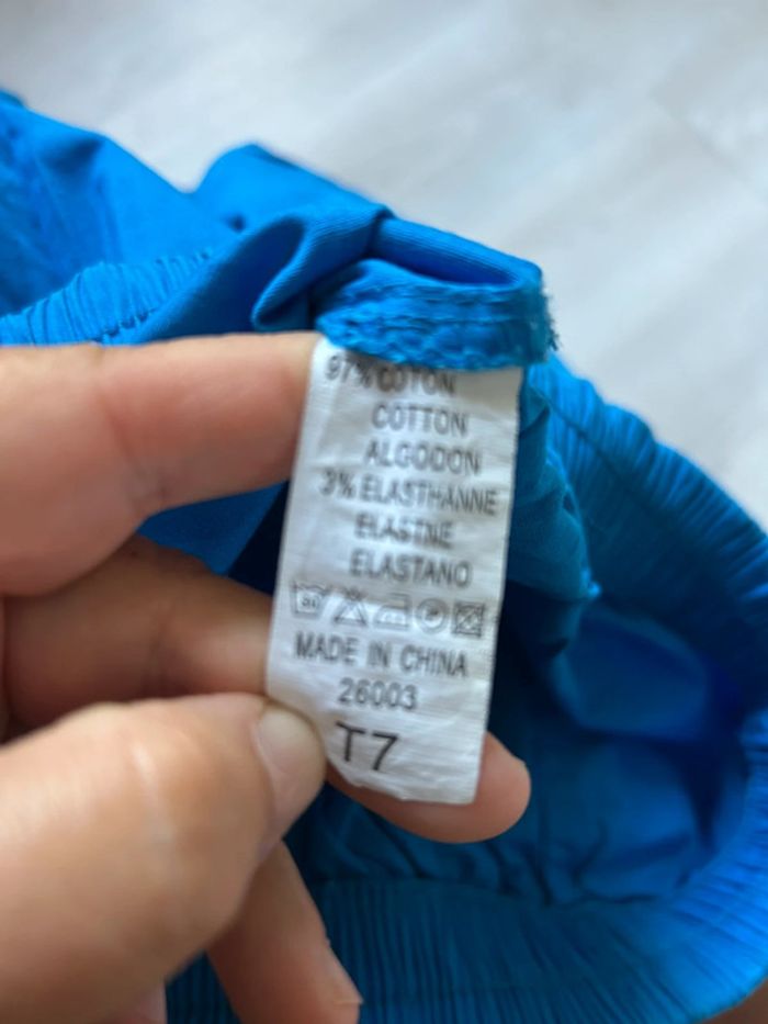 Pantacourt #bleu roy# taille 54 - photo numéro 4