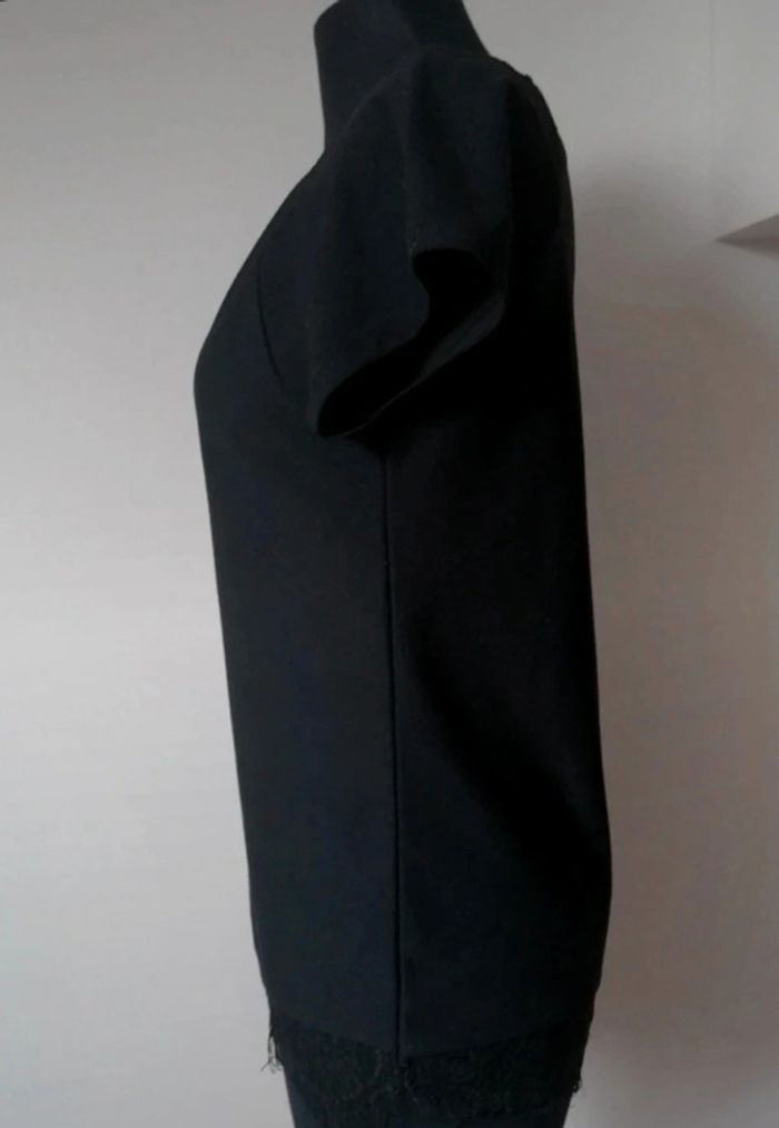 Tee-shirt dentelle aux épaules et en bas Camaïeu S - photo numéro 4