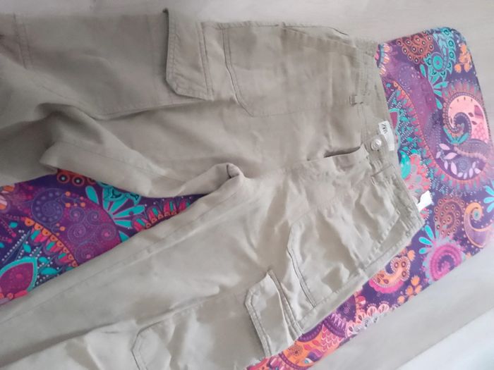 Pantalon cargo Zara 34 - photo numéro 3