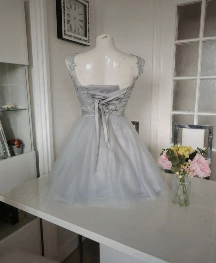 🩶🩷Magnifique Robe De Soirée Courte 🩷🩶 - photo numéro 6