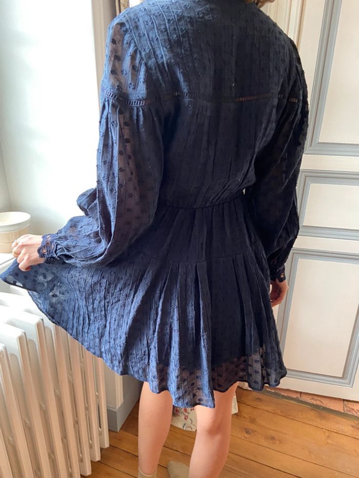 Robe courte bleu marine Claudie Pierlot taille 36 - photo numéro 18