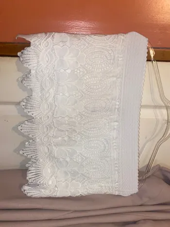 Jupe blanche dentelle