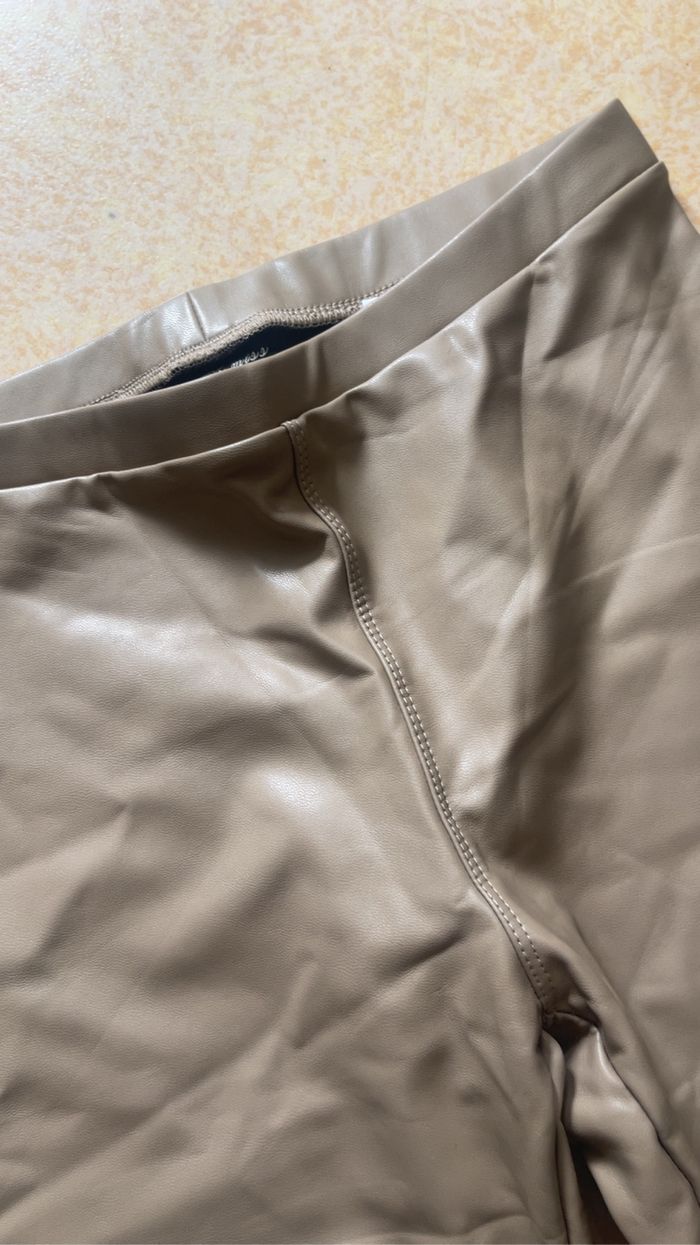 Legging pantalon cuir taille L - photo numéro 3